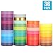 Produktbild 36 Rollen, 1 cm breit, bunte Washi-Tapes, verschiedene Farben, DIY Planer, Bastelband, Papier-Dekoration, Scrapbooking, Aufkleber, Abdeckpapier, Geschenkverpackung, 3 Breite optional