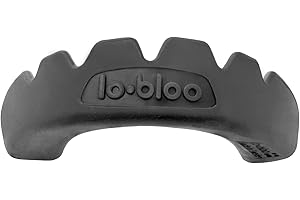 lobloo SLICK paradenti e paradenti per sport ad alto contatto come MMA hockey calcio rugby, doppia densità mouthguard a doppia densità, taglia unica per uomo donna bambini dai 10 ai 13 anni, Nera