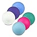 Produktbild Captain LAX Massageball Original - Lacrosseball im 6er Pack in Violett, Neon Pink, Blau, Hellblau, Türkis, Weiß, aus Hartgummi, Größe einzeln 6 x 6 cm für Triggerpunkt- & Faszienmassage