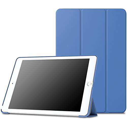 MoKo Hülle für iPad Pro 9.7 - Ultra Lightweight Slim PU Leder Tasche Schutzhülle Schale Smart Shell Case mit Auto Schlaf / Wach Funktion und Standfunktion für Apple iPad Pro 9.7 Zoll Tablet, Blau