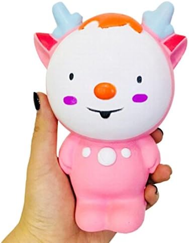 2018 Jumbo Pink Fawn Elf Squishys, Super Slow Rising Scented Squishy Cute Squeeze Soft Toy Squishies Stress Reliever Toy For Birthday Gift Girls Boys By GreatestPAK