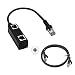 Produktbild RJ45 Splitter Adapter 1 Male to 2 Female Ports Socket Adapter Interface Ethernet Cable 8P8C Extender LAN Network Connector