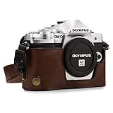 Diseño y Estilo: ya seas fotógrafo principiante o profesional, esta funda de piel liviana es un exquisito accesorio de estilo, hecho de cuero, que nunca envejece