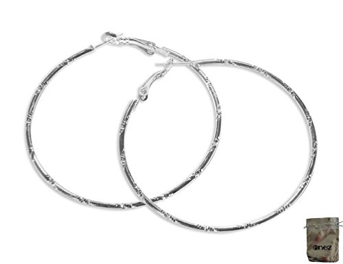 Preisvergleich Produktbild Original Enez Ohrringe Ohrhänger-Ohrstecker Creolen 6,0cm T044 + Geschenkbeutel