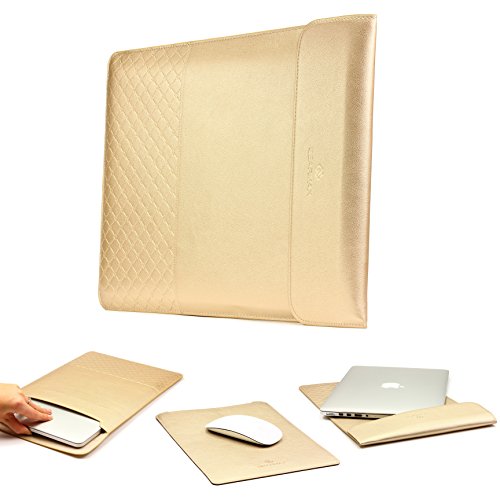 Urcover® UNIVERSAL Ultra Thin 13,3 Zoll Mac-Book Tasche Hülle Sleeve | Gold | Notebook Cover Laptop Case Ultrabook Schutztasche Tablet Etui | für 13,3 Zoll Geräte MacBook, Samsung Galaxy Tab uvm.
