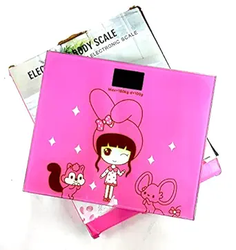 ZURU BUNCH Heavy Thick Tempered Glass Digital LCD Display weight machine for Home, weight scale ( Multicolor & Multi Desgin )