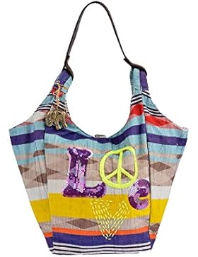 ANOKHI Damen Wendetasche KARA Pailletten