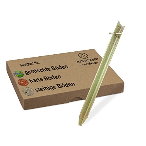JUSTCAMP Kentfield Estacas de Camping - 50 cm [6 uds.]