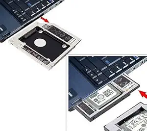 MVTECH SATA Bay 2nd Hard Disk Drive Caddy for 9.5mm CD/DVD Drive Slot(Add Second HDD/SSD to Your Laptop)