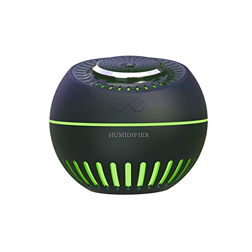Preisvergleich Produktbild WYUE Luftbefeuchter, kreativer Luftbefeuchter-ABS + PP + Silikon + elektronische Komponenten, Vier-in-1-Aroma-Luftbefeuchter,Black