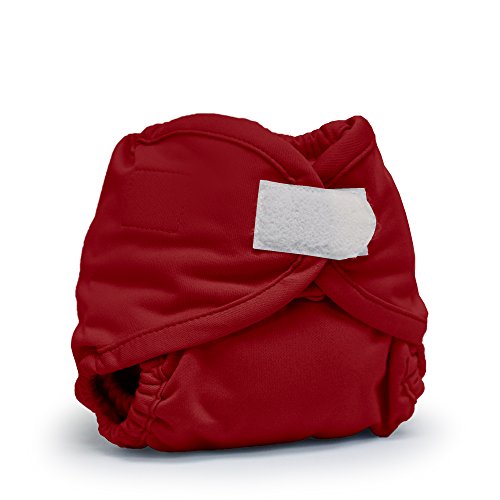 Kanga Care  Unisex Newborn Velcro Cloth Nappy Cover (0 - 3 Months, Red Scarlet)