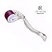 RC 0.5mm Titanium Micro-needles Roller System Derma 540 Needles Roller for Skin Care/ Therapy/ Treatment/ Rejuvenation - Transparent Handle & Purple Roller