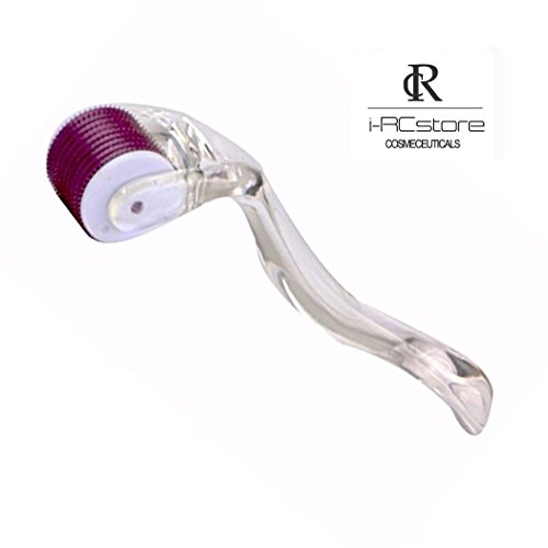 RC 0.5mm Titanium Micro-needles Roller System Derma 540 Needles Roller for Skin Care/ Therapy/ Treatment/ Rejuvenation - Transparent Handle & Purple Roller