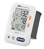 Validado clínicamente (ESH) A&D Medical UB-533 Tensiómetro digital de muñeca, detección de pulso arrítmico, validado clínicamente, color blanco