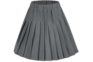 Urban GoCo Donna Tennis Plissettata Gonna Vita Elastica Sottile Minigonne Uniforme Scolastiche