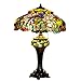 Produktbild Demayple Handmade Beautiful Tiffany Style Coloured Glass Table Lampe mit Pull Chains Switch