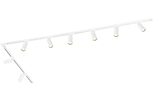 Ledvion - Éclairage de piste LED 3M + 8 Track Spotlights (Blanc, Dimmable, GU10 Fitting), 1-phase Track Fixture, Spot de voie, luminaire de piste