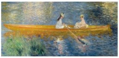 National Gallery The Skiff (La Yole) Slim Greetings Card