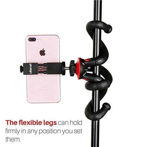 Treppiede Ulanzi Mini Cell Phone - Treppiede flessibile con Ballhead + Treppiede per smartphone in metallo Supporto da viaggio compatto pieghevole Octopus Treppiede Supporto per iPhone Fotocamera Sams