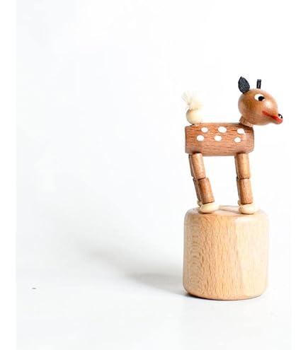 Rudolphs Schatzkiste Watscheltier Ente - 8cm Holzspielzeug, Bunt, Aus Erzgebirge