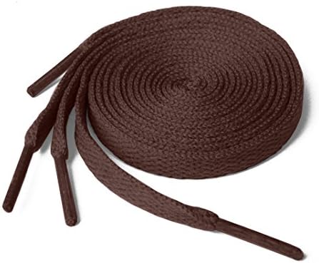 LacestarFlat Shoe Laces 8mm Wide for Trainers, Boots, Hi Tops, Football Boots, Shoelaces New Suitable for all brands including Nike Adidas Converse Puma Vans Reebok Adults or Kids