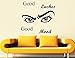 Produktbild Wimpern Auge Wandtattoo Zitate Gute Wimpern Gute Stimmung Mädchen Augen Augenbrauen Vinyl Aufkleber Schönheitssalon Dekoration Make Up Deco 45X42CM