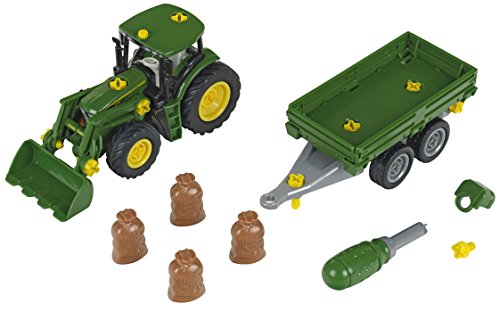 bieten Theo Klein 3905 - Bau- und Konstruktionsspielzeug - John Deere Traktor mit Transportanhänger