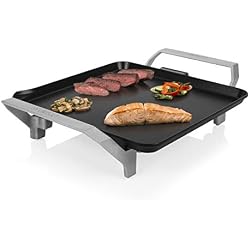 Princess Plancha Chef compacte Premium - Surface de cuisson de 28 x 28 cm - 1500 watts, Noire
