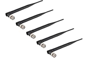 ELECBEE 5PCS 433MHz BNC Antenna 3dBi Male Connector Omni-Directional for Radio
