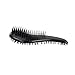 Anself Professional Beauty Zebra Stripe Hair Brush Comb Salon Styling Tool White