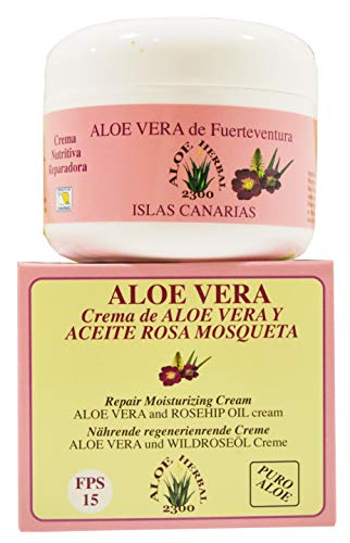Aloe Herbal 2300 Crema de Aloe Vera y Aceite Rosa Mosqueta 200ml