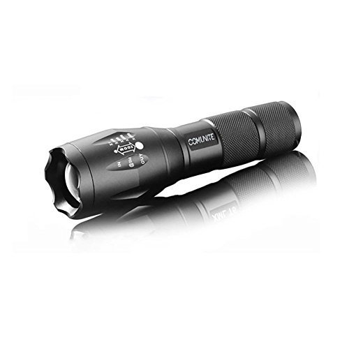Comunite A100 900 Lm CREE XML T6 LED Portátil Táctica Linterna Ajustable Focus-rugged Construction-water Resistente de Aluminio Iluminación Lámpara Torch-for Senderismo, Camping, de emergencia