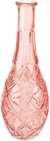 2 x Sorbet Tall Bud Vase Coral 30 cm great to display flowers or put coloured stones in