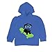Inda-Bayi Baby-Toddler-Kids Cotton Hoodie T Shirt - Dog On a Skateboard