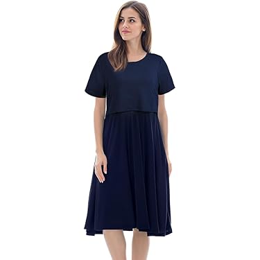 Vero Moda VMMABA BUTTON LS GA EXC - Gebreide jurk - total eclipse/blauw