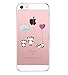 Produktbild iPhone SE Hülle Caler® Weiche flexible Silikon-Handy-Hülle Transparente Ultra Slim TPU (panda)