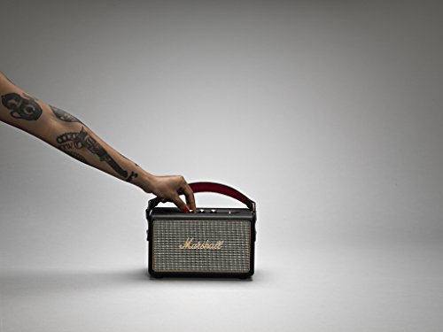 Marshall Speaker Kilburn Portatile a Batteria Bluetooth per MP3/Smartphone, Nero