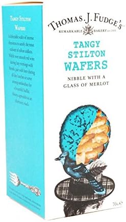 Thomas J Fudge Savoury Treats (Tangy Stilton Wafers 2 x 70g)
