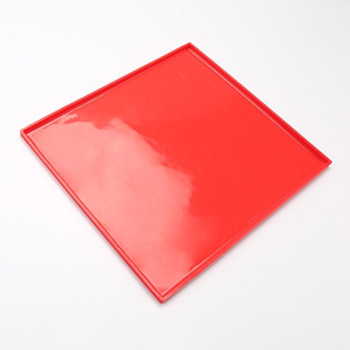 hangnuo Silikon antihaftbeschichtet Swiss Roll & Rouladen Backblech 31,5 x 26,9 x 0,9 cm rot - 8