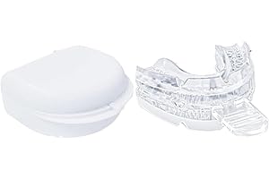 ILESTDG BuccoCare Orthèse D'avancée Mandibulaire,Précis Et Confort Doux Protections Dentaires (Blanc)