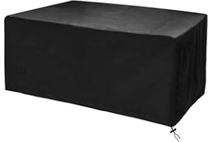 SUEBAIHUO Fundas de Muebles de jardín,varios tamaños Funda para Muebles de Jardín Exterior Rectangular Cuadrado,3000D Oxford Impermeable,Anti-UV,Resitente al Polvo,para Sofa de Jardin,al Aire Libre,Patio