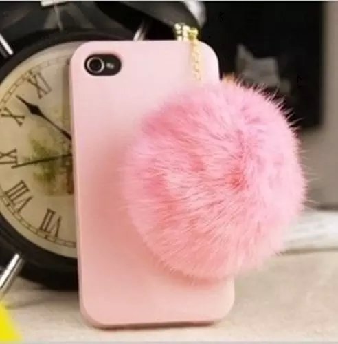 Vandot Pompon Ball Faux Rabbit Fur Anti Dust Plug Earphone Cap Jack Headphone Port Stopper Caps for Smartphones Tablet Notebook with 3.5mm Headphone Ports for Apple iphone 4 4S 5 5S SE 6 6S Plus /iPad /iPad mini/ Samsung Galaxy Tab 10.1 P7500 P5110 /Samsung Galaxy Note 10.1/ Samsung Galaxy Tab 7.0 P3110 P1000/10.1 Supertab, epad,apad, samsung galaxy S7 S7 Edge S6,Huawei/ TC sensation xl, Desire HD ONE X LG, Microsoft Lumia, HTC ONE X S V, Sony Xperia, Blackberry, Amazon Kindle Book, etc - Pink