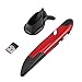 Produktbild Huihuiya Mini 2,4 GHz USB Wireless Mouse optische Stift-Maus einstellbar 500/1000 DPI für Laptops Desktops Computer-rot