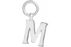 SUGARKITTEN LONDON Sterling Silver A-Z Letter Alphabet Initial DIY Charm Pendant 8 x 15mm