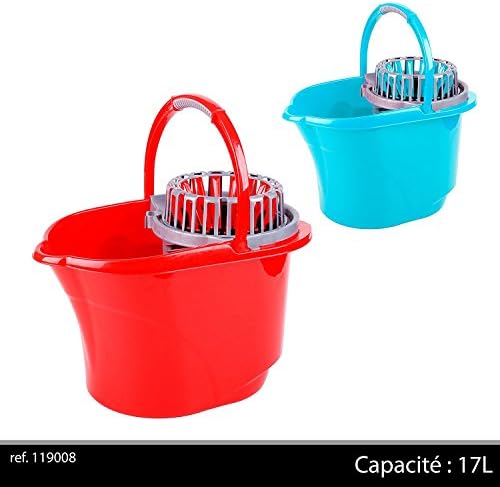 Spanish Tornado Mop Bucket with Strong Drainer and Handle(11908) (RED)