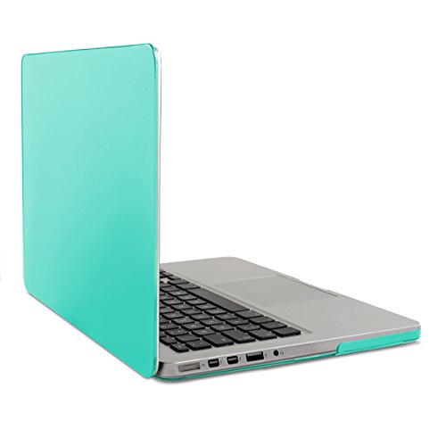 kwmobile Crystal Hülle für Apple MacBook Pro Retina 13" (ab Ende 2012) Hard Case - dünne durchsichtige transparente Schutzhülle Cover Tasche Türkis Transparent