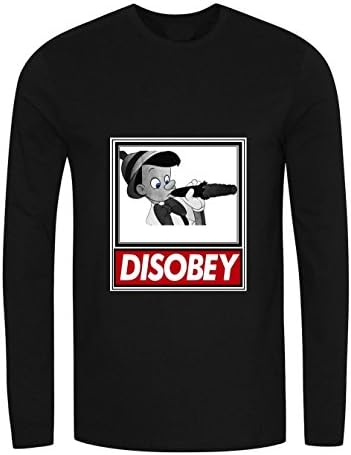DISOBEY PINOCCHIO TOP, CAMPAIGN T-SHIRT (BLACK, XXXL)