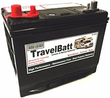 TravelBatt TB24MF ( XV24MF ) Deep Cycle Leisure Marine Battery - POST LAYOUT [+ -] Positive on Left as in the Picture - 2 Years Warranty - 12V 100AH (85AH)
