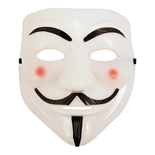 Aivoya V For Vendetta Maske – Original Film-Design, Aus PVC, Mit Gummiband, Für Halloween & Partys