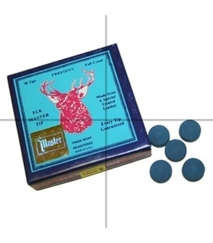 Pool Cue Accessories Elk Master 14mm Pool Cue Tips - Set Of 5